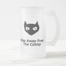 Taza De Cristal Esmerilado Gato Boo A Un Paso Del Catnip
