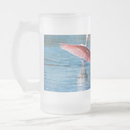 Taza De Cristal Esmerilado Gato de cuchara de rosal escarcha de vidrio escarl
