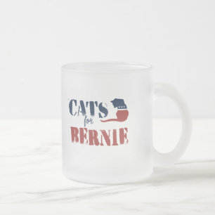 Taza De Cristal Esmerilado Gatos para Bernie