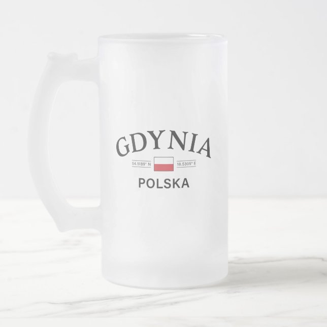 Taza De Cristal Esmerilado Gdynia Polska (Polonia) (Izquierda)
