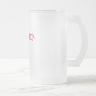 Taza De Cristal Esmerilado Geekette rosado
