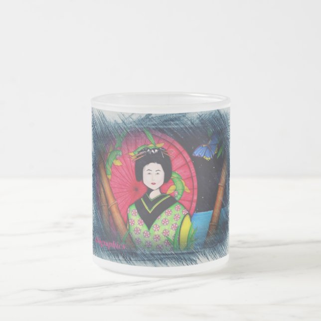 Taza De Cristal Esmerilado Geisha (Centro)
