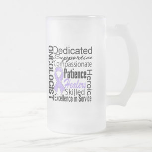 Taza De Cristal Esmerilado General Cancer Oncologist Collage