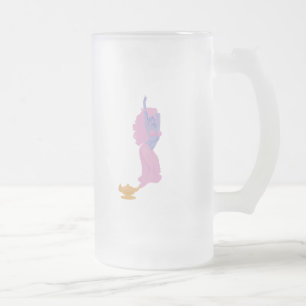 Taza De Cristal Esmerilado genio femenino en una botella