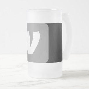 TAZA DE CRISTAL ESMERILADO GENOMA ROSA DIBUJO ANIMADO MONO