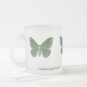 Taza De Cristal Esmerilado Geometra papilionaria - La gran esmeralda