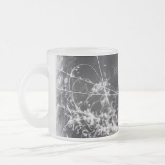 Taza De Cristal Esmerilado Geometría de Gallifreyan en negro