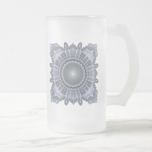 Taza De Cristal Esmerilado Geometría sagrada
