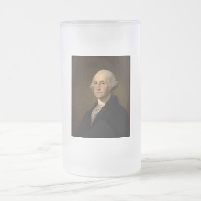 Taza De Cristal Esmerilado George Washington Primer presidente norteamericano (Centro)