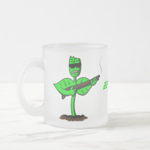Taza De Cristal Esmerilado Germinator cyborg personalizado divertido