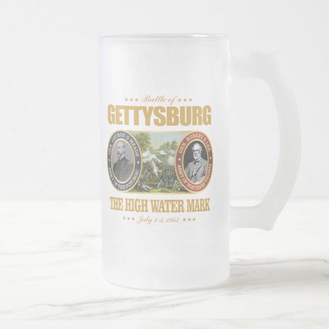 Taza De Cristal Esmerilado Gettysburg (FH2) (Derecha)