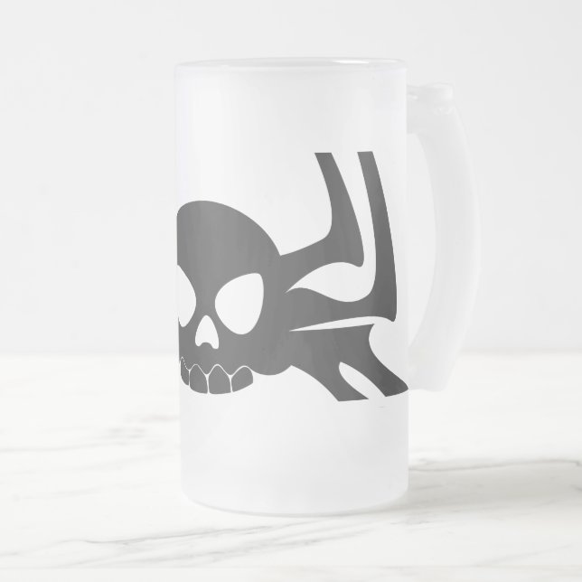 Taza De Cristal Esmerilado Ghost Go Spooky Season (Anverso derecho)
