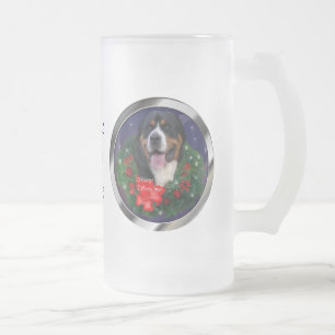 Taza De Cristal Esmerilado Gigantes de Navidades de caza de montaña suizos ma
