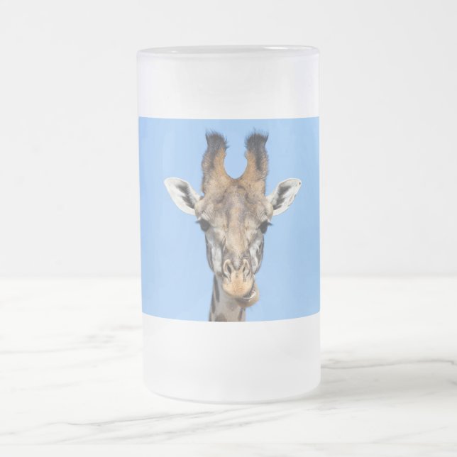 Taza De Cristal Esmerilado Girafa (Centro)