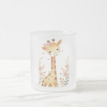 "Giraffe Glass Mug"