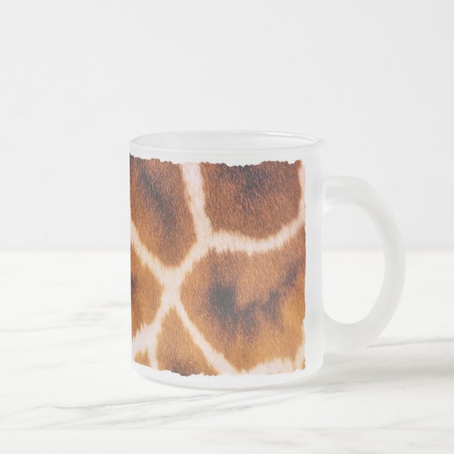 TAZA DE CRISTAL ESMERILADO GIRAFFES (Derecha)