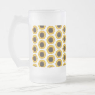 Taza De Cristal Esmerilado Girasol