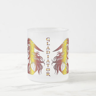 Taza De Cristal Esmerilado Gladiator Glass Mug