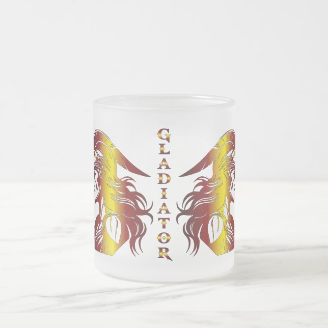 Taza De Cristal Esmerilado Gladiator Glass Mug (Centro)