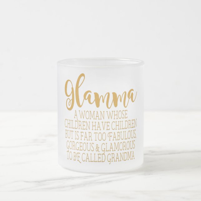 Taza De Cristal Esmerilado Glamma - abuela fabulosa (Centro)