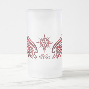 Taza De Cristal Esmerilado Glass de cerveza SunWing