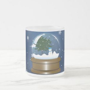 Taza De Cristal Esmerilado Globo de la nieve