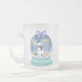Taza De Cristal Esmerilado Globo de nieve de Janucá