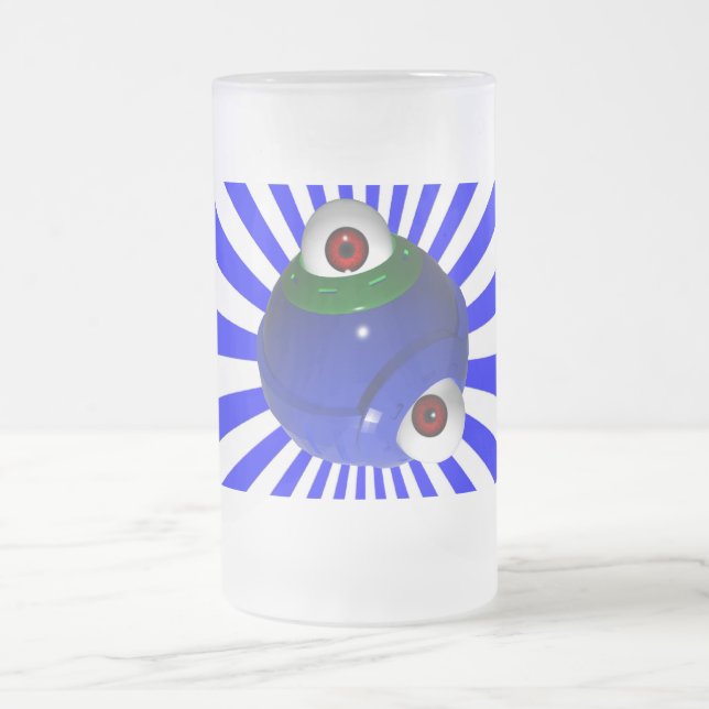 Taza De Cristal Esmerilado globo ocular (Centro)