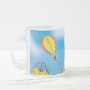 Taza De Cristal Esmerilado Globos aerostáticos