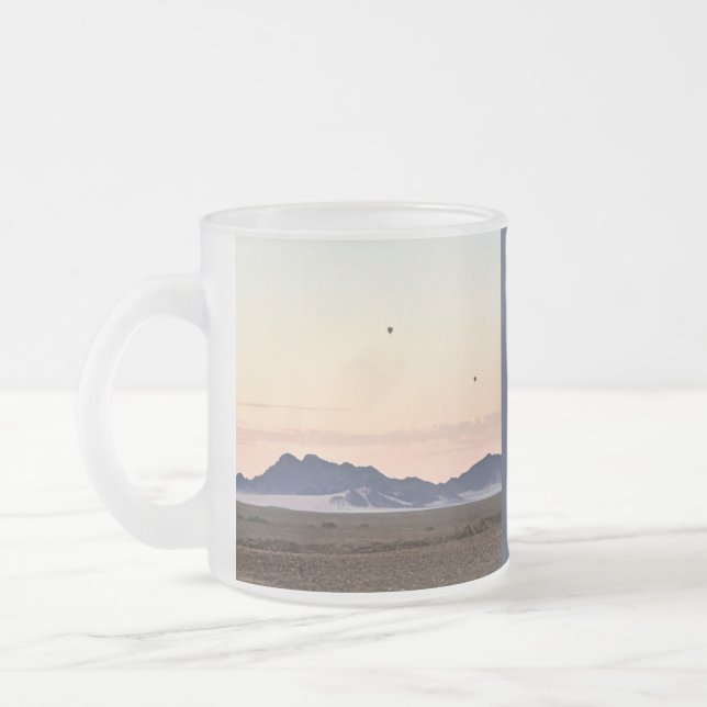 Taza De Cristal Esmerilado Globos de aire caliente sobre Sossusvlei (Izquierda)