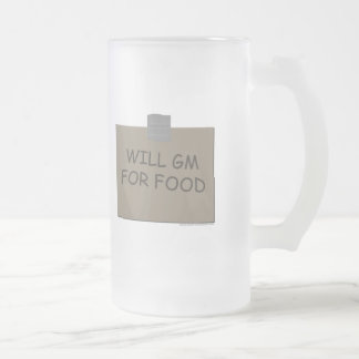Taza De Cristal Esmerilado GM para la comida
