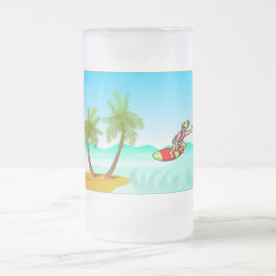 Taza De Cristal Esmerilado Gnarly Dude Frosted Mug