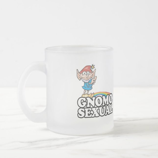 Taza De Cristal Esmerilado Gnomosexual (Izquierda)