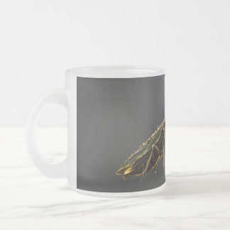 Taza De Cristal Esmerilado Golden Praying Mantis Black & Gold