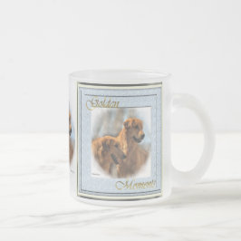 Taza De Cristal Esmerilado Golden Retriever Gifts