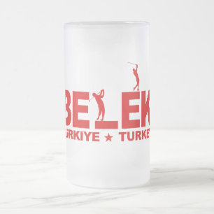 Taza De Cristal Esmerilado GOLF BELEK mug - elegir estilo y color