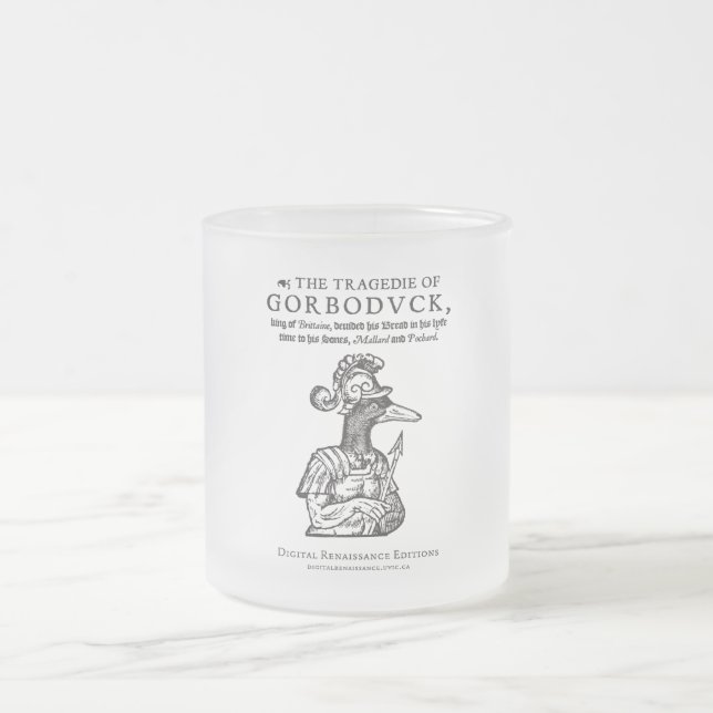 Taza De Cristal Esmerilado Gorboduck (Centro)