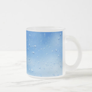 Taza De Cristal Esmerilado gotitas
