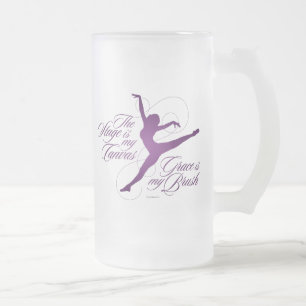 Taza De Cristal Esmerilado Grace Es Mi Cepillo (Baile De Cerveza De Vidrio Es