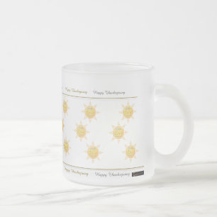 Taza De Cristal Esmerilado Gracias por dar sol a Mug