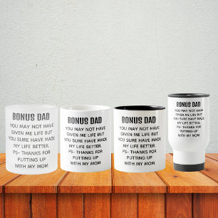 Taza De Cristal Esmerilado Graciosa Apreciación de Bonus Dad