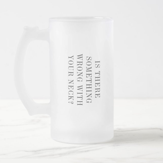 Taza De Cristal Esmerilado Gracioso Chiropráctico Ajuste óseo o Mordaza de Co (Izquierda)