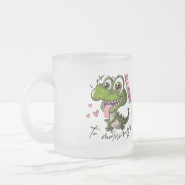 Taza De Cristal Esmerilado Gracioso jarabe de dinosaurio - "Soy alérgico a Mo