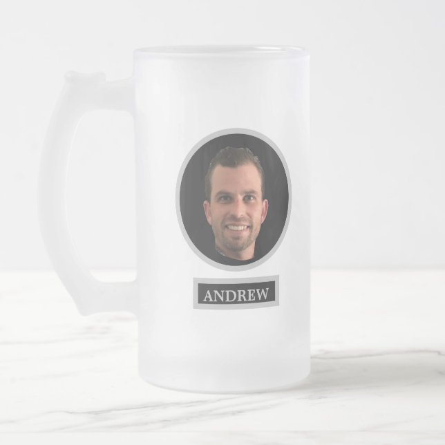 Taza De Cristal Esmerilado Gracioso regalo de Groomsman por Personalizado (Izquierda)