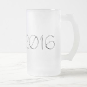 Taza De Cristal Esmerilado Graduación cromada 2016 Mug 2