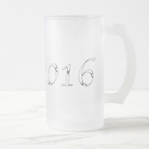 Taza De Cristal Esmerilado Graduación cromada 2016 Mug 6