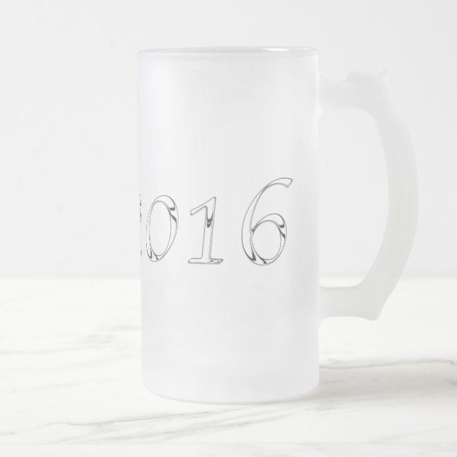 Taza De Cristal Esmerilado Graduación cromada 2016 Mug 6 (Derecha)