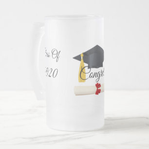 Taza De Cristal Esmerilado Graduación De 2020