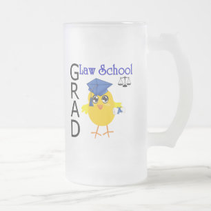 Taza De Cristal Esmerilado Graduado del colegio de abogados