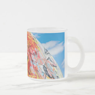Taza De Cristal Esmerilado graffiti planetario